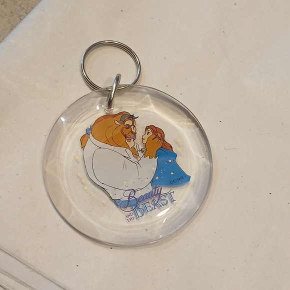 Disney Accessories - Disney Beauty and the Beast Keychain - Clear and Blue